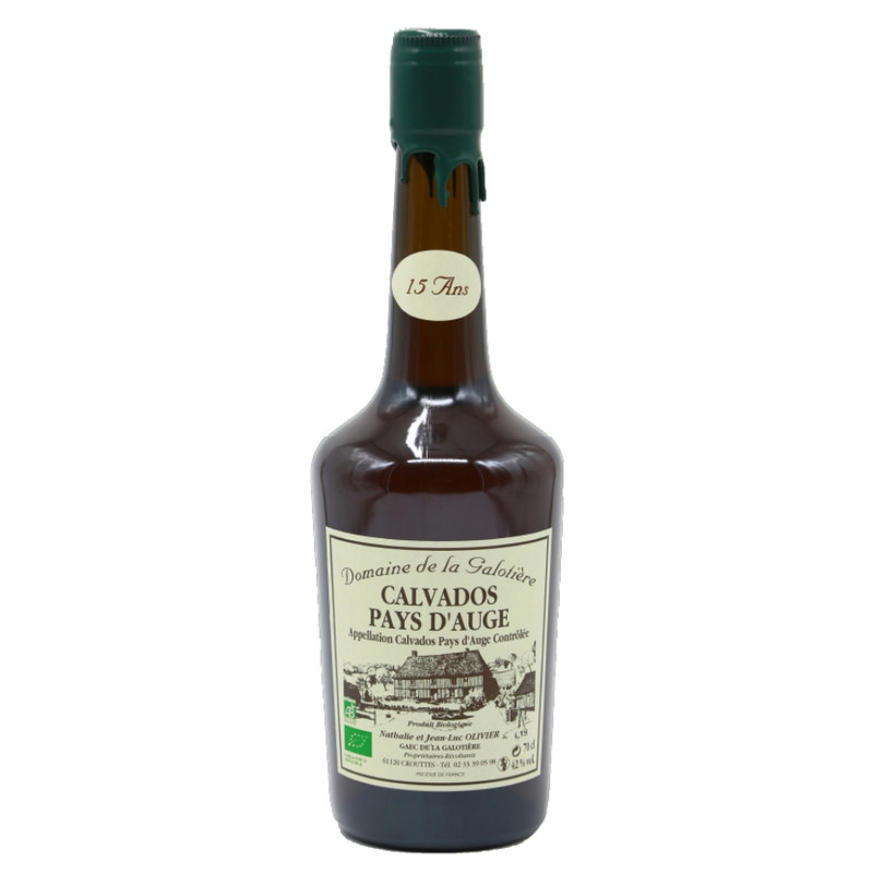 Domaine de la Galotière - Pays d'Auge - Calvados 15 ans - 42%vol. - 70cl