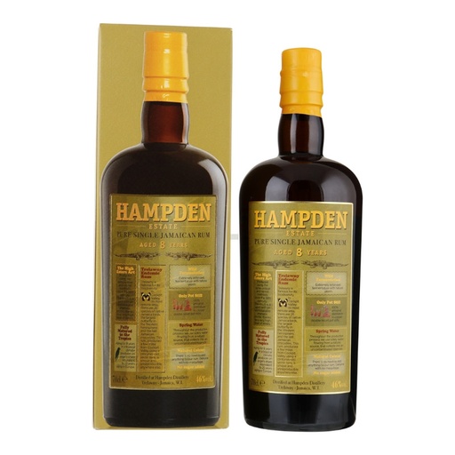 [HAM001] Hampden Estate - Jamaican Rum 8y - 46%vol. - 70cl